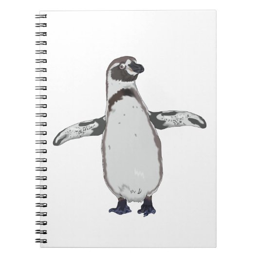 Cartoon Penguin Notizblock (Vorderseite)