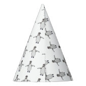 Cartoon Penguin Partyhütchen (Rückseite)
