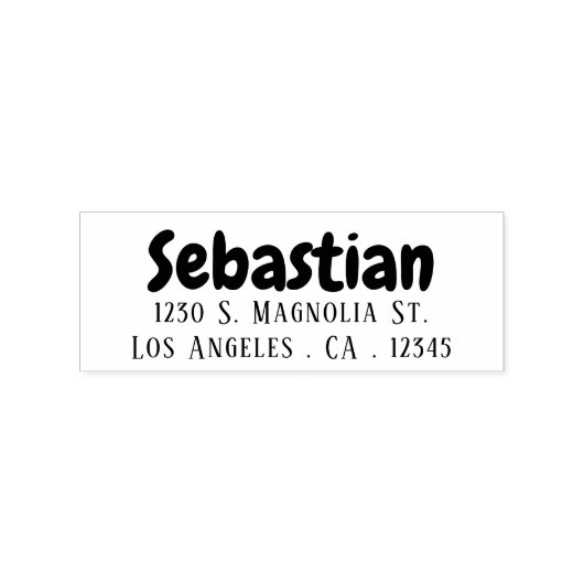 Cartoon Personalisiert Gummistempel (Prägung)