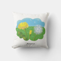 Cartoon personalisierte Blume auf der Wiese