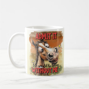 Cartoon-Pferd Kaffeetasse