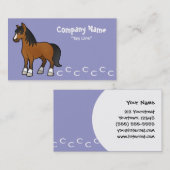 Cartoon-Pferd Visitenkarte (Vorne/Hinten)