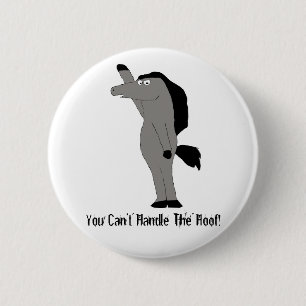 Cartoon-Pferderechtsanwalt Button