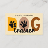 Cartoon-Pfoten für Hunde Visitenkarte (Vorderseite)