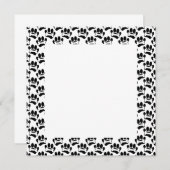 Cartoon-Pfoten und Knochen-Muster-Leere (Vorne/Hinten)