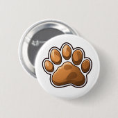 Cartoon Pfow-Abbildung Button (Vorne & Hinten)