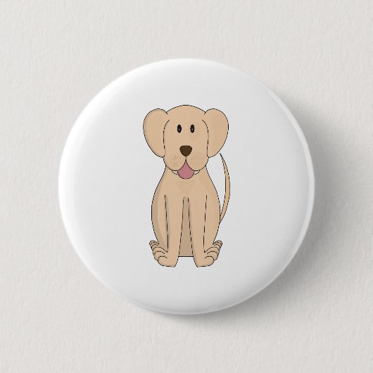 Cartoon Phantastisch Labrador Retriever Button (Vorderseite)