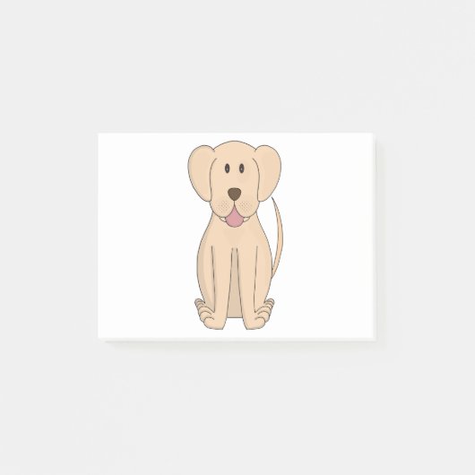 Cartoon Phantastisch Labrador Retriever Post-it Klebezettel (Vorderseite)