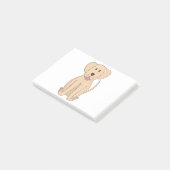 Cartoon Phantastisch Labrador Retriever Post-it Klebezettel (angewinkelt)
