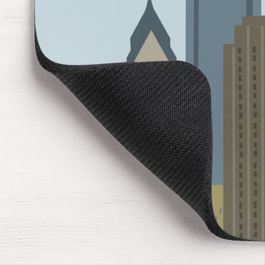 Cartoon Philadelphia Mousepad (Ecke)