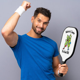 Cartoon Pickle Pair Pickleball Team Real Dill Pick Pickleball Schläger