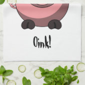 Cartoon Pig American MoJo Küchentücher (Gefaltet)