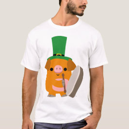 Cartoon Pig bei Bodhran :) Kinder T - Shirt