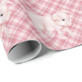 Cartoon Pig Country Wrapper Geschenkpapier (Rolleneckpunkt)