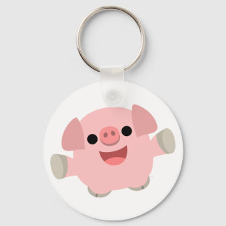 Cartoon Pig Schlüsselanhänger