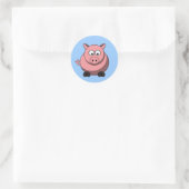 Cartoon Pig Sticker (Tasche)