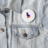 Cartoon Piñata für eine Fiesta in Mexiko Button (Beispiel)