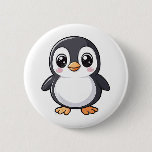Cartoon Pinguin-Abbildung Button