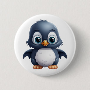 Cartoon Pinguin-Abbildung Button