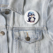 Cartoon Pinguin-Abbildung Button (Beispiel)