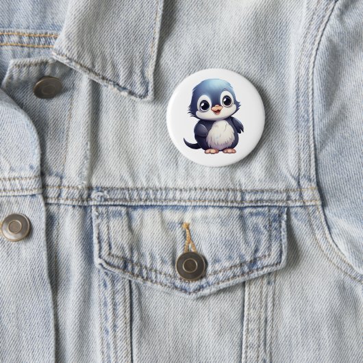 Cartoon Pinguin-Abbildung Button (Beispiel)