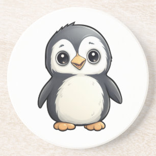 Cartoon Pinguin-Abbildung Getränkeuntersetzer