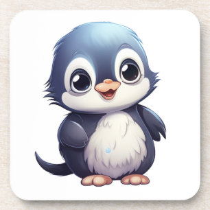 Cartoon Pinguin-Abbildung Getränkeuntersetzer