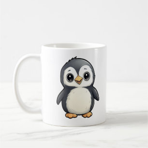 Cartoon Pinguin-Abbildung Kaffeetasse