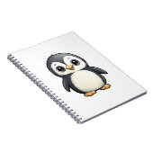 Cartoon Pinguin-Abbildung Notizblock (Rechte Seite)