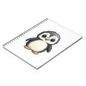 Cartoon Pinguin-Abbildung Notizblock (Linke Seite)