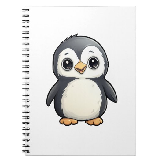 Cartoon Pinguin-Abbildung Notizblock (Vorderseite)