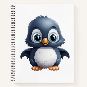 Cartoon Pinguin-Abbildung Notizblock