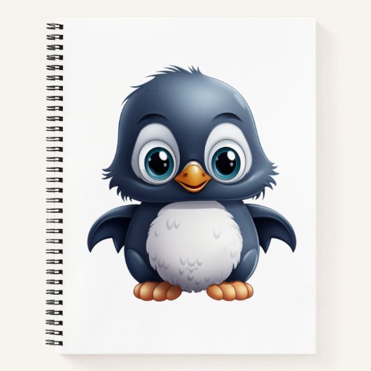 Cartoon Pinguin-Abbildung Notizblock (Vorderseite)