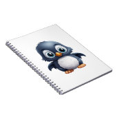 Cartoon Pinguin-Abbildung Notizblock (Rechte Seite)