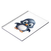 Cartoon Pinguin-Abbildung Notizblock (Linke Seite)