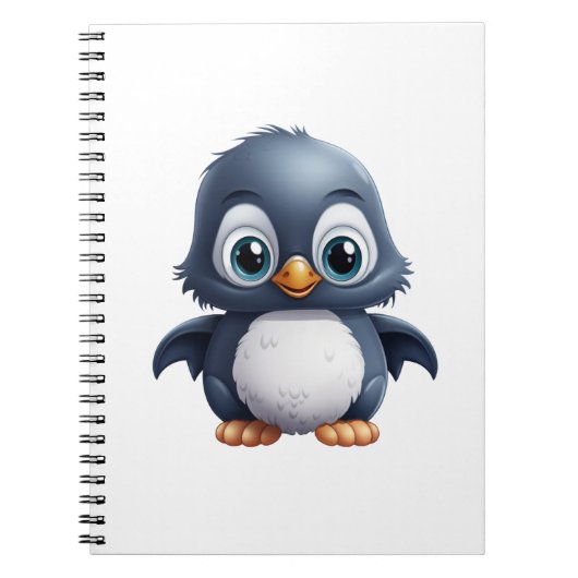 Cartoon Pinguin-Abbildung Notizblock (Vorderseite)