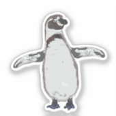 Cartoon Pinguin Aufkleber (Vorderseite)