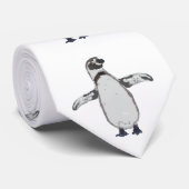 Cartoon-Pinguin Krawatte (Gerollt)