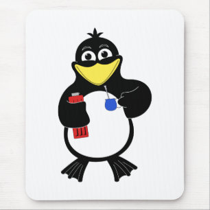 Cartoon Pinguin Mousepad