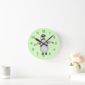 Cartoon Pinguin Runde Wanduhr (Zuhause)