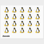Cartoon Pinguin Sticker (Blatt)