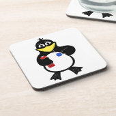 Cartoon Pinguin Untersetzer (Linke Seite)