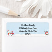 Cartoon Pinguin Urlaubskarte (Insitu)