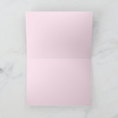 Cartoon Pink Poodle Grußkarte Karte (Innenseite)