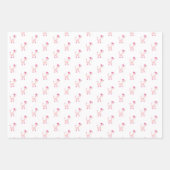 Cartoon Pink Poodle Paws Geschenkpapier Set (Vorderseite 2)
