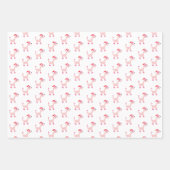 Cartoon Pink Poodle Posh Paws Weihnachten Geschenkpapier Set (Vorderseite 3)