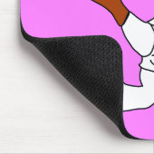 Cartoon Pink Popcorn Anime Mousepad (Ecke)