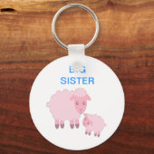 Cartoon Pink Sheep Schlüsselanhänger (Vorderseite)