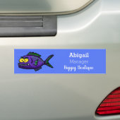 Cartoon Piranha Autoaufkleber (Auf Auto)