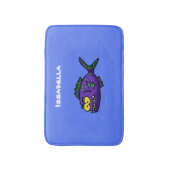 Cartoon Piranha Badematte (Vorderseite Vertikal)